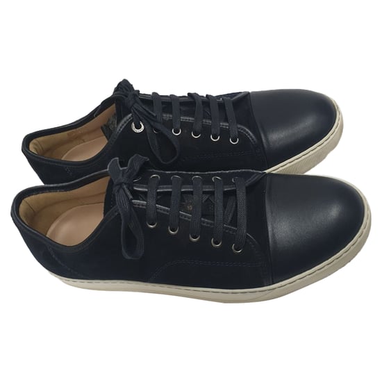 Lanvin Schnürsneaker aus navyblauem Wildleder - Image 6