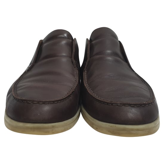 Loro Piana Open Walk Stiefeletten aus braunem Leder - Image 2
