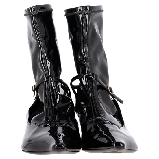 The Row Cyd Ankle Boots aus schwarzem Lackleder - Image 2