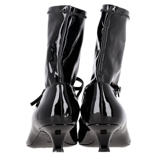 The Row Cyd Ankle Boots aus schwarzem Lackleder - Image 5