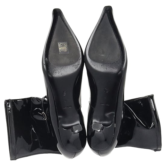 The Row Cyd Ankle Boots aus schwarzem Lackleder - Image 6
