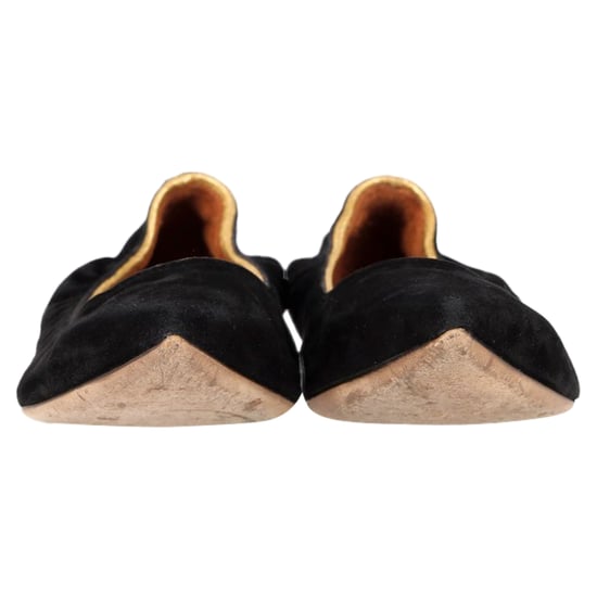 Lanvin Spitzenschuhe aus schwarzem Wildleder - Image 2