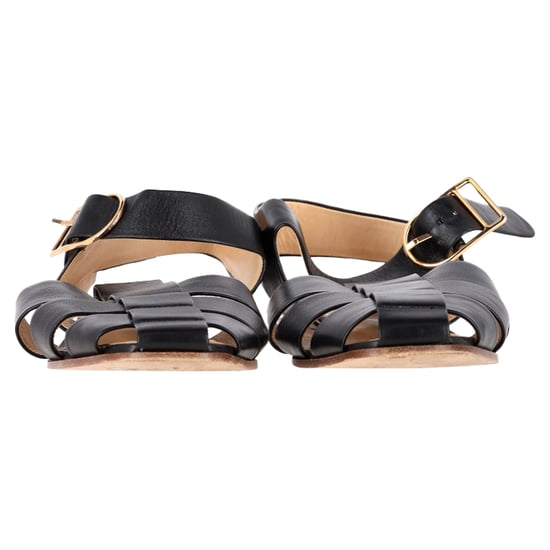 Gabriela Hearst Zoey Sandalen aus schwarzem Leder - Image 2