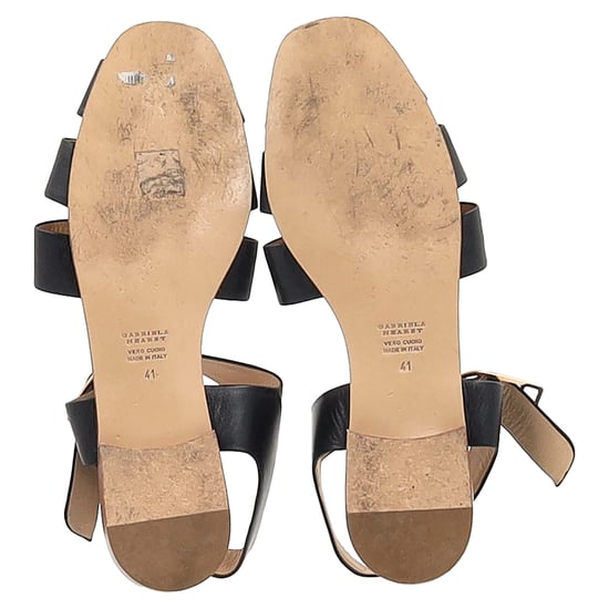 Gabriela Hearst Zoey Sandalen aus schwarzem Leder - Image 6