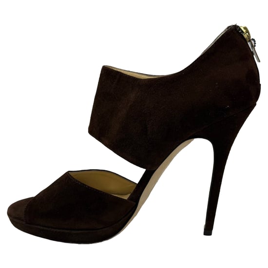 Jimmy Choo Lagoon offene Zehen Sandalen aus braunem Wildleder - Image 5
