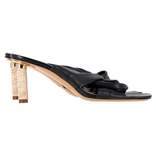 Jacquemus – Bellagio – Crossover-Sandalen aus schwarzem Leder - Image 1