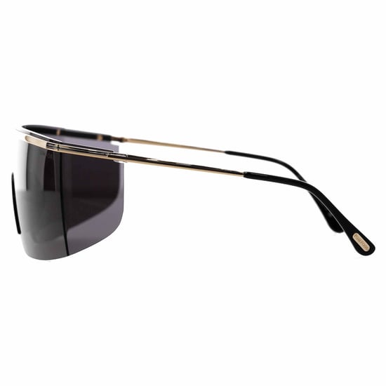Tom Ford Pavlos Shield Sonnenbrille aus schwarzem Metall - Image 4