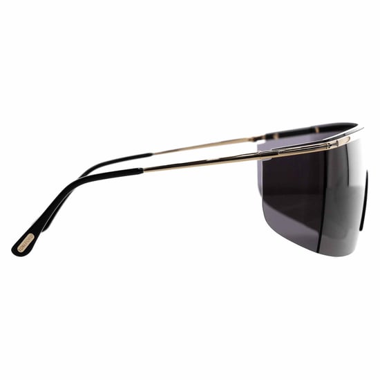 Tom Ford Pavlos Shield Sonnenbrille aus schwarzem Metall - Image 5
