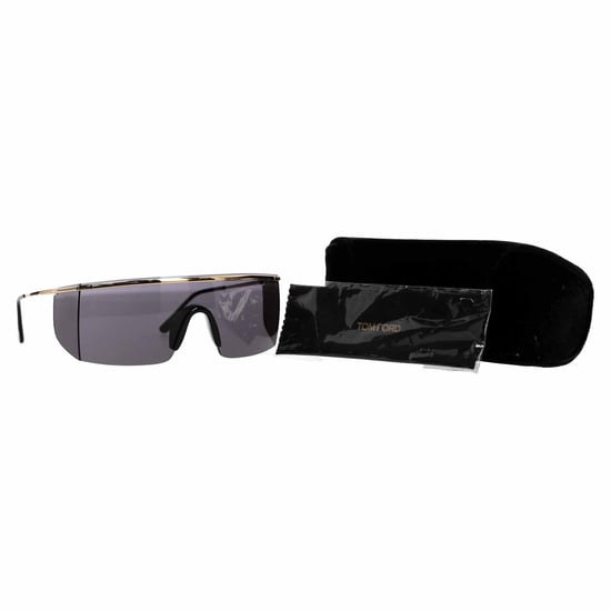 Tom Ford Pavlos Shield Sonnenbrille aus schwarzem Metall - Image 6