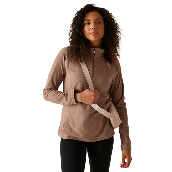 Regatta Great Outdoors Damen Fleece-Top Montes mit 1/4-Reißverschluss (Mokka) - Image 4