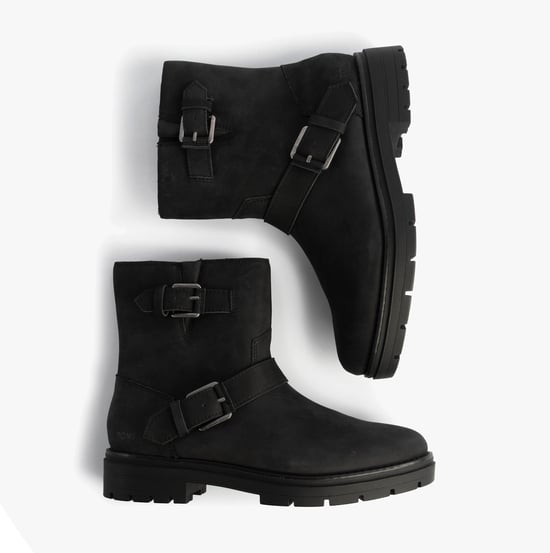 Toms Ionie Moto Damen Stiefeletten Schwarz - Image 2