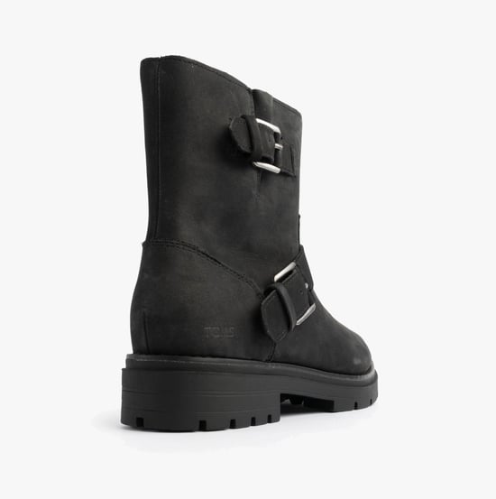 Toms Ionie Moto Damen Stiefeletten Schwarz - Image 5