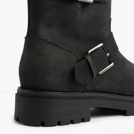 Toms Ionie Moto Damen Stiefeletten Schwarz - Image 6
