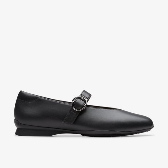 Jazmynn Iris schwarze Leder Schuhe - Image 1