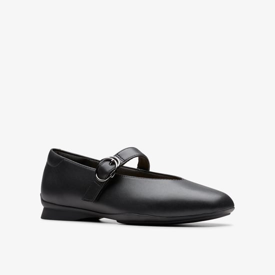 Jazmynn Iris schwarze Leder Schuhe - Image 4