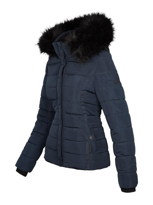 Navahoo Damen Winterjacke Miamor – Warm Gefüttert Mit Abnehmbarer Kapuze & Kunstfellkragen - Image 2