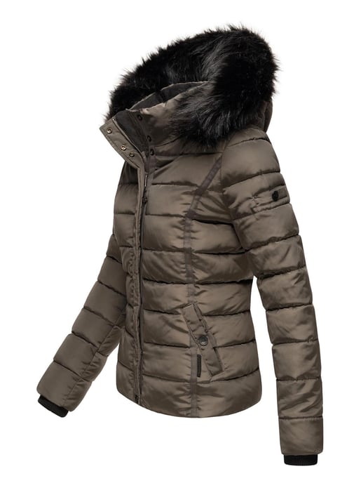 Navahoo Damen Winterjacke Miamor – Warm Gefüttert Mit Abnehmbarer Kapuze & Kunstfellkragen - Image 3