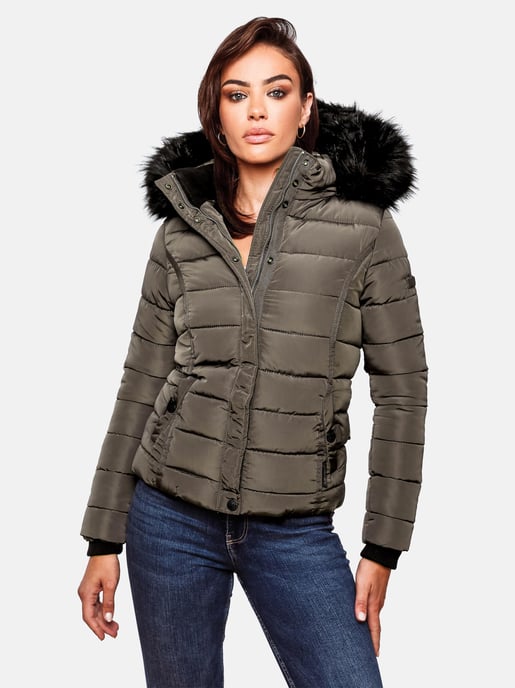 Navahoo Damen Winterjacke Miamor – Warm Gefüttert Mit Abnehmbarer Kapuze & Kunstfellkragen - Image 6