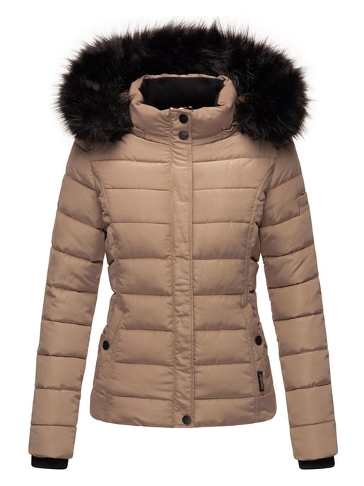 Navahoo Damen Winterjacke Miamor – Warm Gefüttert Mit Abnehmbarer Kapuze & Kunstfellkragen - Image 2