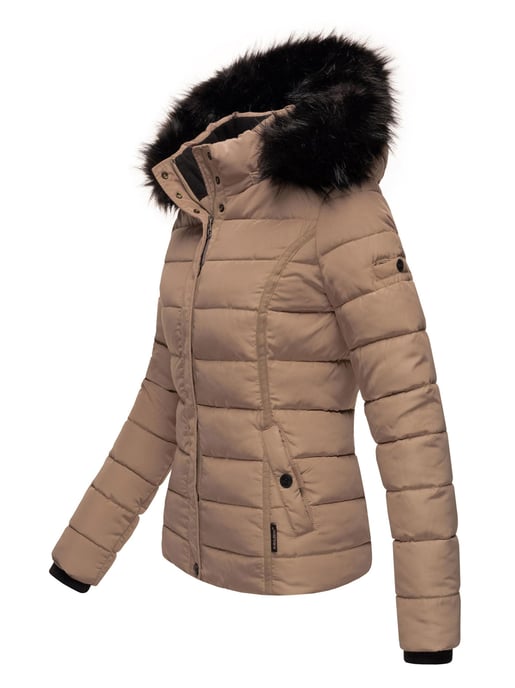 Navahoo Damen Winterjacke Miamor – Warm Gefüttert Mit Abnehmbarer Kapuze & Kunstfellkragen - Image 4