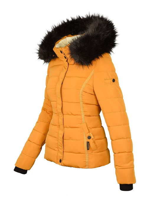 Navahoo Damen Winterjacke Miamor – Warm Gefüttert Mit Abnehmbarer Kapuze & Kunstfellkragen - Image 2