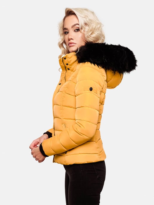 Navahoo Damen Winterjacke Miamor – Warm Gefüttert Mit Abnehmbarer Kapuze & Kunstfellkragen - Image 5