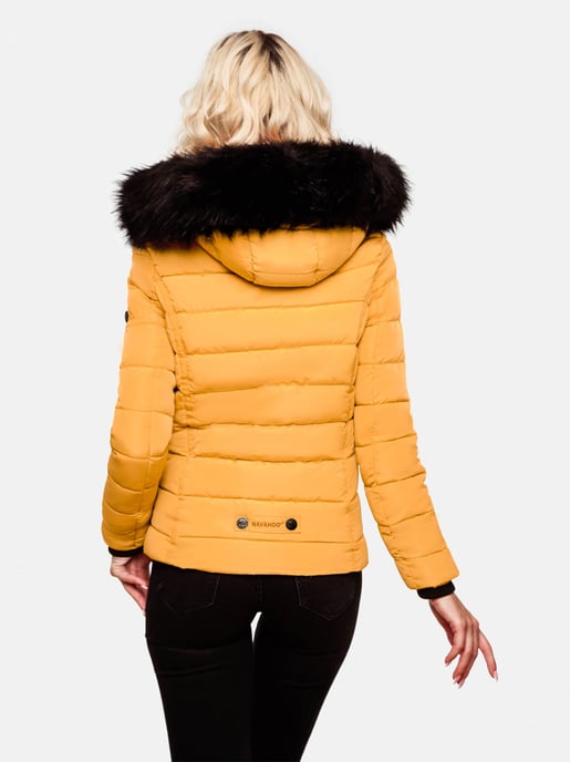 Navahoo Damen Winterjacke Miamor – Warm Gefüttert Mit Abnehmbarer Kapuze & Kunstfellkragen - Image 6