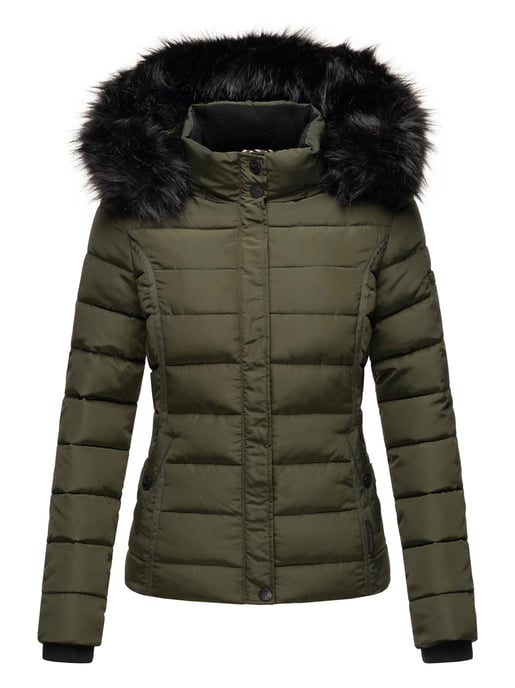Navahoo Damen Winterjacke Miamor – Warm Gefüttert Mit Abnehmbarer Kapuze & Kunstfellkragen - Image 2