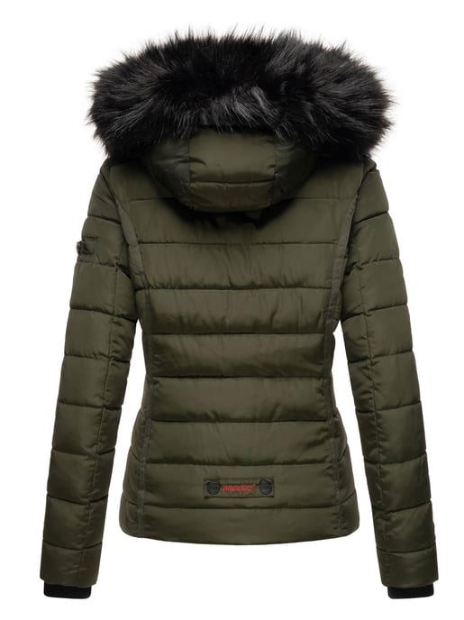 Navahoo Damen Winterjacke Miamor – Warm Gefüttert Mit Abnehmbarer Kapuze & Kunstfellkragen - Image 5