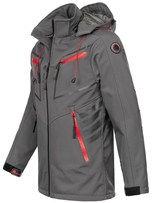 Arctic Seven Herren Softshell Jacke Dunkelgrau - Image 2