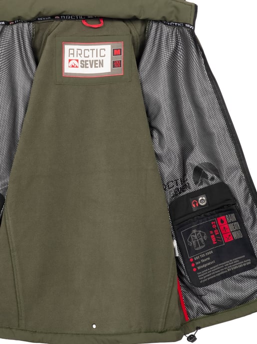 Arctic Seven Herren Softshell Jacke Olive - Image 5