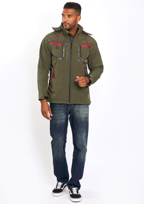 Arctic Seven Herren Softshell Jacke Olive - Image 6
