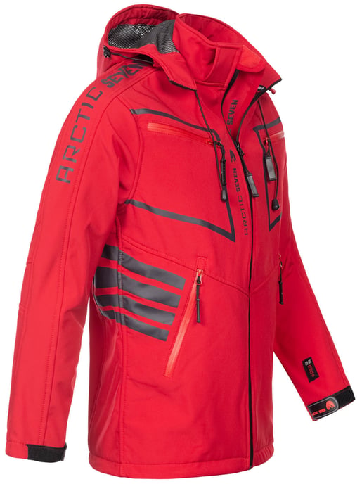 Arctic Seven Herren Softshell Jacke Rot - Image 3