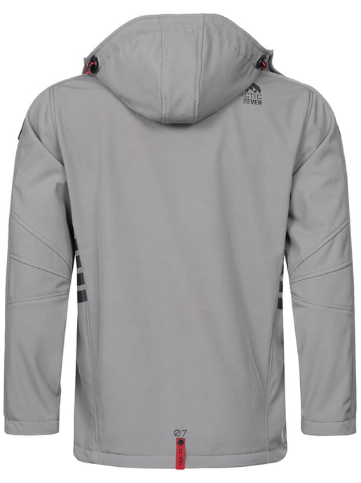 Arctic Seven Herren Softshell Jacke Hellgrau - Image 4