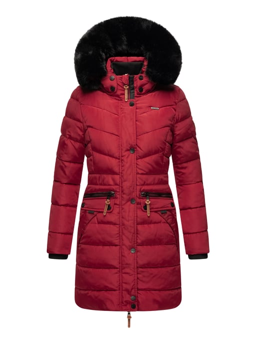 Navahoo Damen Winterjacke Paula – Extra Warm, Wasserabweisend & Mit Abnehmbarem Kunstfellkragen - Image 2
