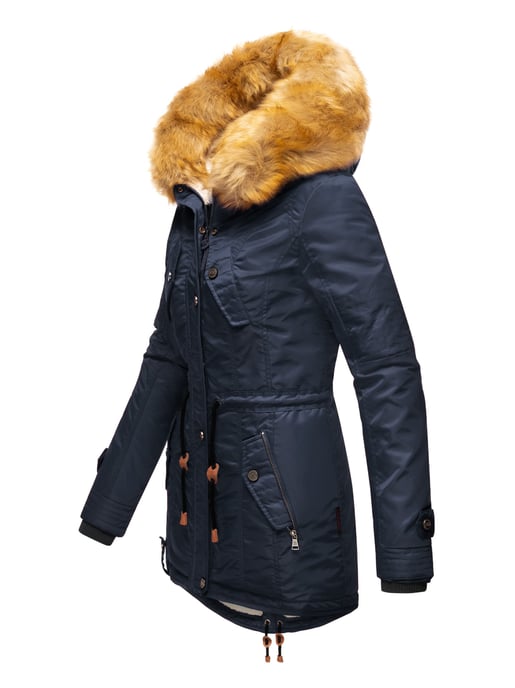 Navahoo Damen Winterjacke B399 – Warm, Wasserabweisend & Mit Abnehmbarem Kunstfellkragen - Image 3