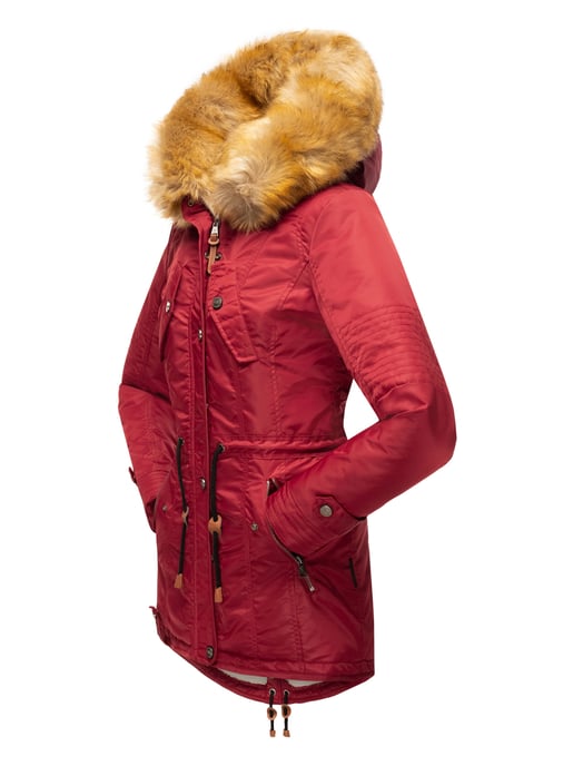Navahoo Damen Winterjacke B399 – Warm, Wasserabweisend & Mit Abnehmbarem Kunstfellkragen - Image 4