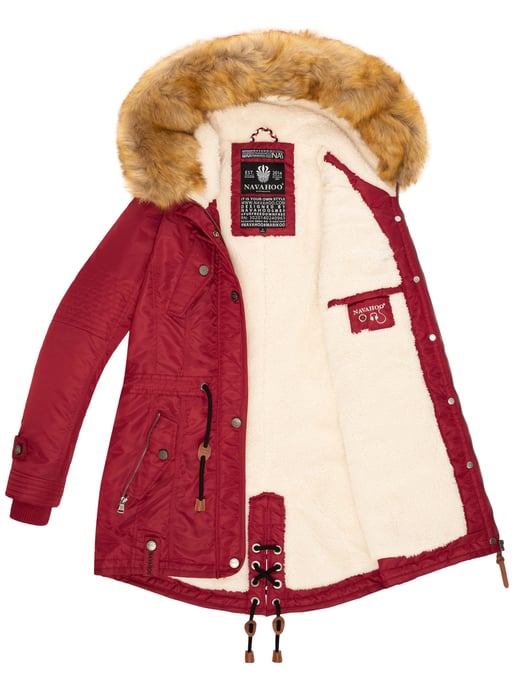 Navahoo Damen Winterjacke B399 – Warm, Wasserabweisend & Mit Abnehmbarem Kunstfellkragen - Image 5