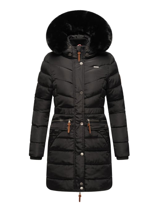 Navahoo Damen Winterjacke Paula – Extra Warm, Wasserabweisend & Mit Abnehmbarem Kunstfellkragen - Image 2