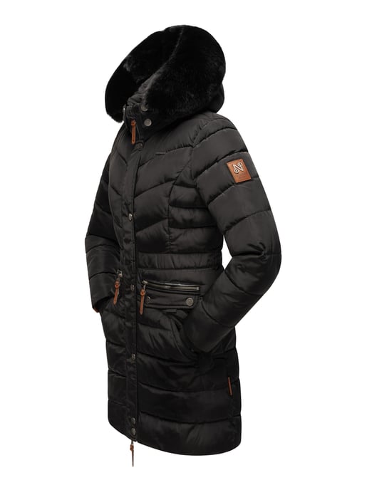 Navahoo Damen Winterjacke Paula – Extra Warm, Wasserabweisend & Mit Abnehmbarem Kunstfellkragen - Image 4