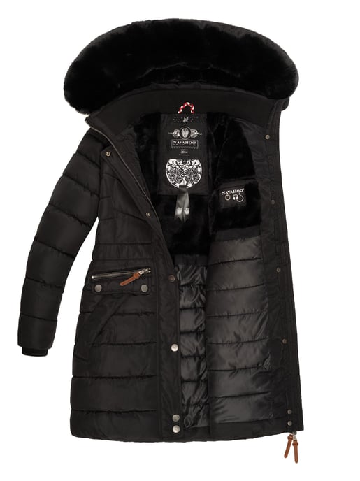Navahoo Damen Winterjacke Paula – Extra Warm, Wasserabweisend & Mit Abnehmbarem Kunstfellkragen - Image 6