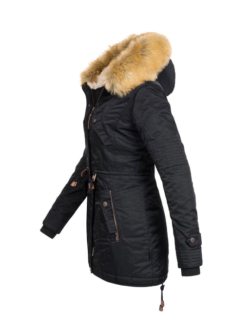 Navahoo Damen Winterjacke B399 – Warm, Wasserabweisend & Mit Abnehmbarem Kunstfellkragen - Image 2