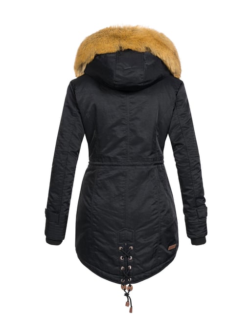 Navahoo Damen Winterjacke B399 – Warm, Wasserabweisend & Mit Abnehmbarem Kunstfellkragen - Image 3