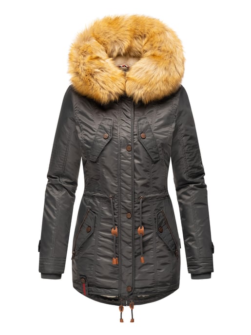 Navahoo Damen Winterjacke B399 – Warm, Wasserabweisend & Mit Abnehmbarem Kunstfellkragen - Image 2