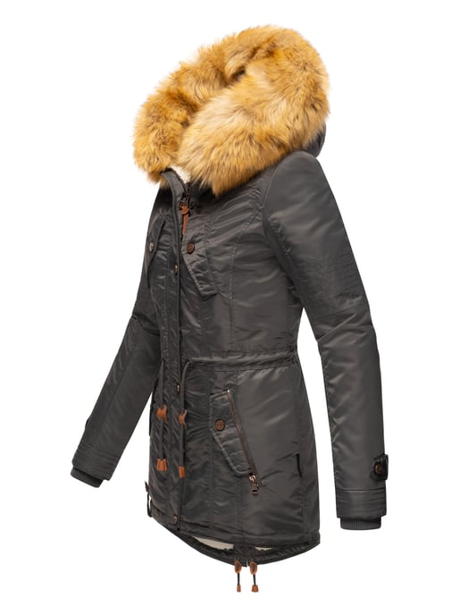 Navahoo Damen Winterjacke B399 – Warm, Wasserabweisend & Mit Abnehmbarem Kunstfellkragen - Image 3