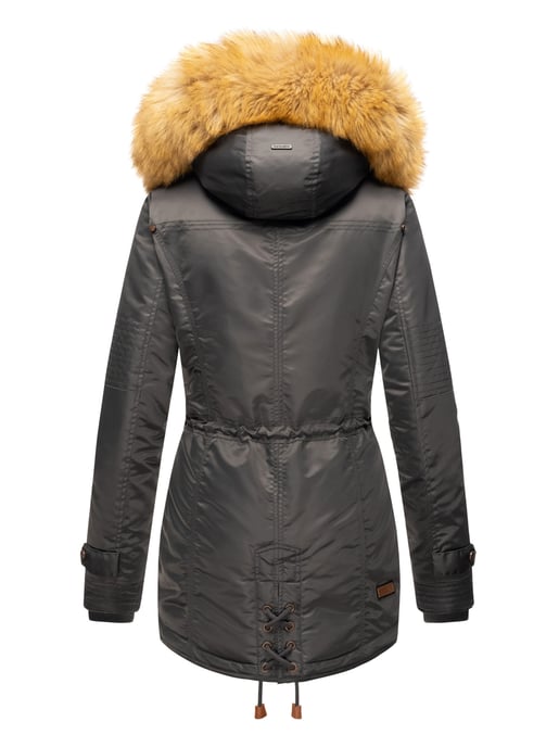 Navahoo Damen Winterjacke B399 – Warm, Wasserabweisend & Mit Abnehmbarem Kunstfellkragen - Image 4