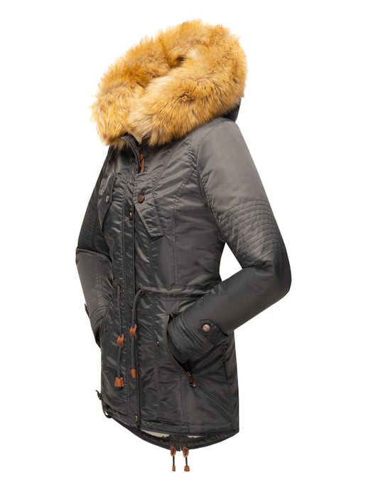 Navahoo Damen Winterjacke B399 – Warm, Wasserabweisend & Mit Abnehmbarem Kunstfellkragen - Image 5