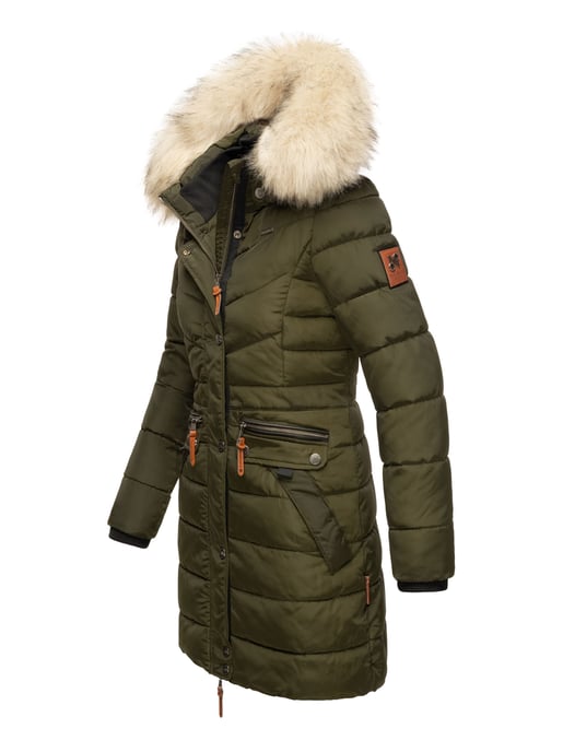 Navahoo Damen Winterjacke Paula – Extra Warm, Wasserabweisend & Mit Abnehmbarem Kunstfellkragen - Image 3
