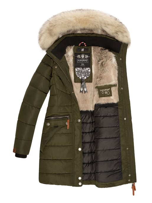 Navahoo Damen Winterjacke Paula – Extra Warm, Wasserabweisend & Mit Abnehmbarem Kunstfellkragen - Image 5