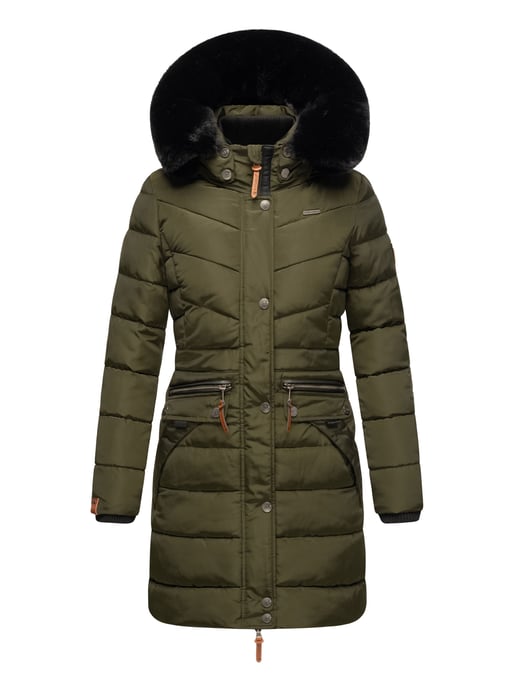 Navahoo Damen Winterjacke Paula – Extra Warm, Wasserabweisend & Mit Abnehmbarem Kunstfellkragen - Image 2